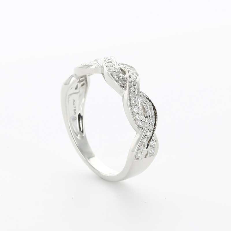White gold diamond dress or promise ring