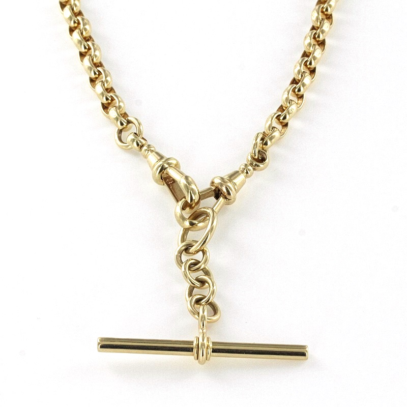 18ct Gold Plated Heavy Link Chain T Bar Necklace By Hurleyburley |  notonthehighstreet.com